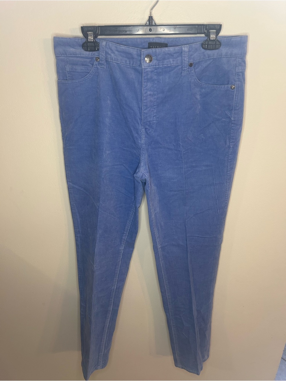 Talbots Straight-Leg Corduroy Jeans in Periwinkle Blue